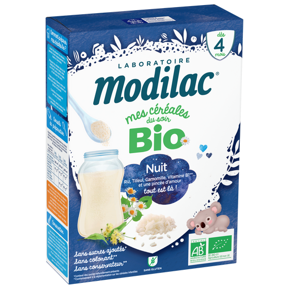 Modilac Céréales Bio Nuit 250G