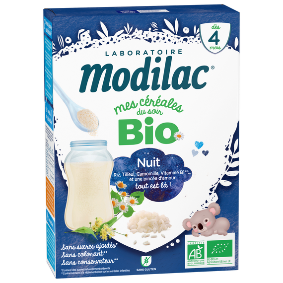 Modilac Céréales Bio Nuit 250G