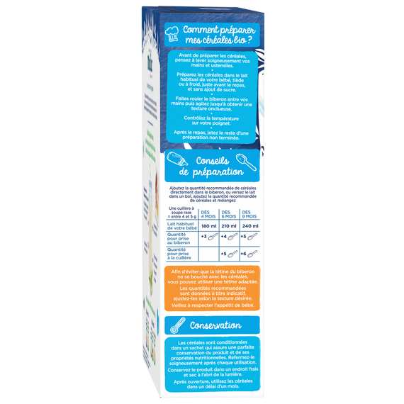 Modilac Céréales Bio Nuit 250G