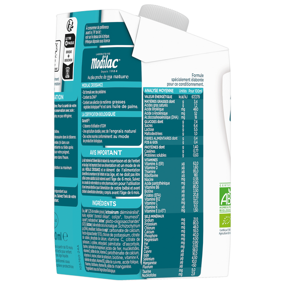 Modilac Bio liquide croissance