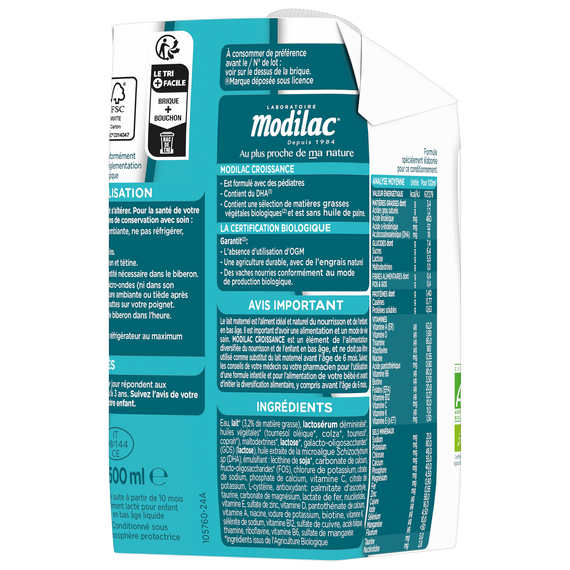 Modilac Bio liquide croissance