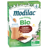 Modilac Céréales Bio Cacao 250G