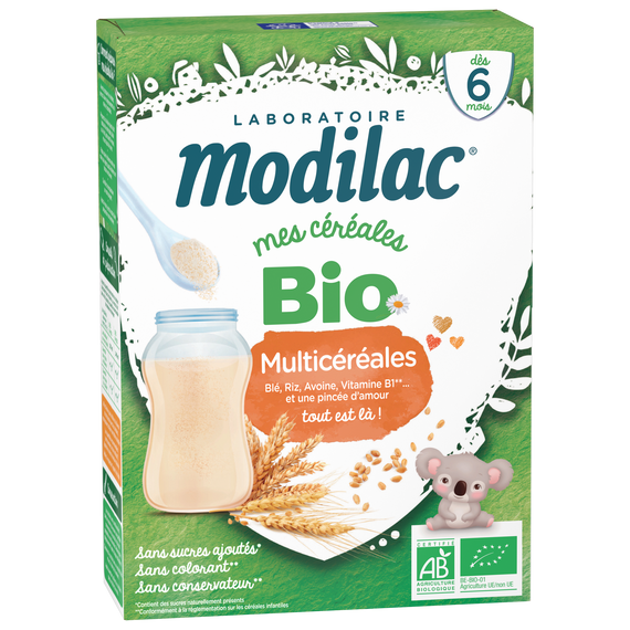 Modilac Céréales Bio Multi-Céréales 250G