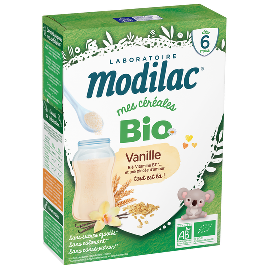 Modilac Céréales Bio Vanille 250G
