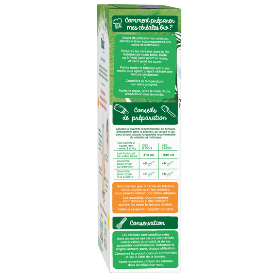 Modilac Céréales Bio Vanille 250G